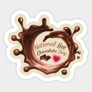 National Hot Chocolate Day - 31 January Sticker